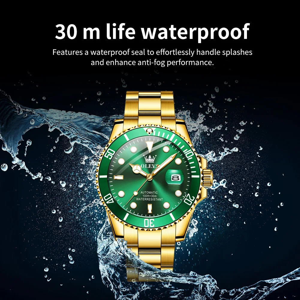 olevs-6650-brand-original-authentic-steel-belt-rotatable-dial-enlarged-calendar-women's-mechanical-watch-watch