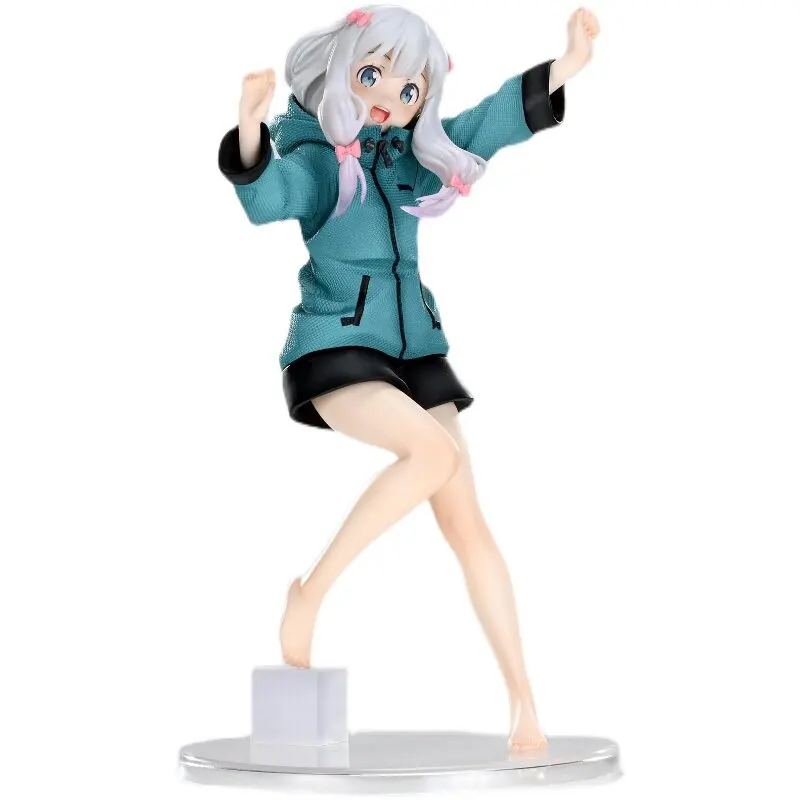

In Stock Genuine Eromanga Sensei Sagiri Izumi Hoodie Ver Action Figure Ornament Anime Peripheral Desktop Decor Festival Gift