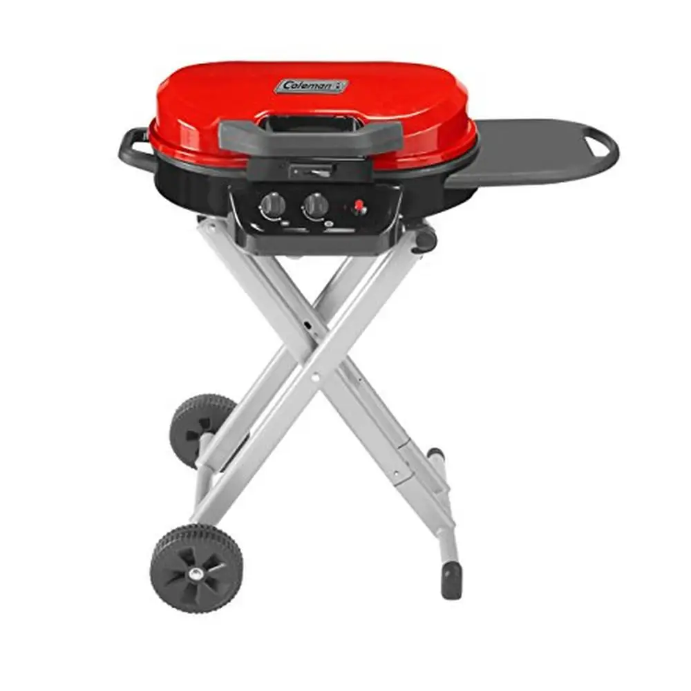 Portable Gas Grill 225 Sq Inch Cooking Area InstaStart Ignition Folding Legs & Wheels BBQ/Camping/Outdoor 11,000 BTUs