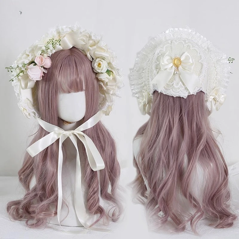 

Lulita Китайская западная эклектическая соломенная шляпа BNT Кружева CLA Цветочный бант Плоская шляпа Капот Цилиндр