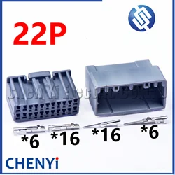 22 Pin Automotive wiring harness connector Unsealed Wire Harness Socket plug 917989 917989-6 90980-11392 With Pins For Honda