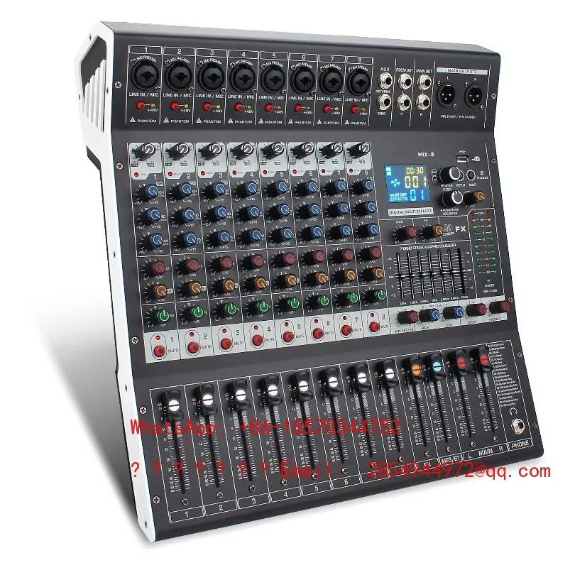 MIX-8-12-16 Road Big Screen Performance Digital Audio Mixer DSP Effect Professional Mixer
