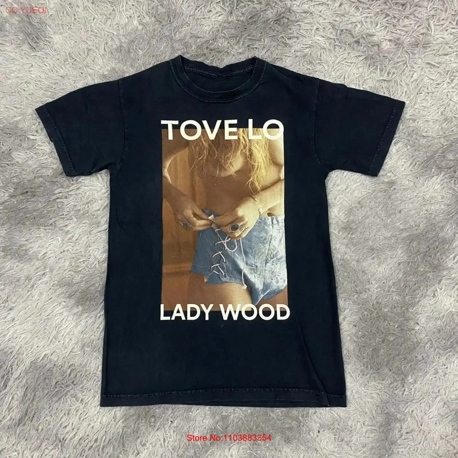 Camiseta para Fãs do Álbum Lady Wood do Cantora Solista Tove Lo, Tamanhos S a 5XL, S282, Vintage, Lavada, Roupas de Designer, Estampa Gráfica Levemente Fashion
