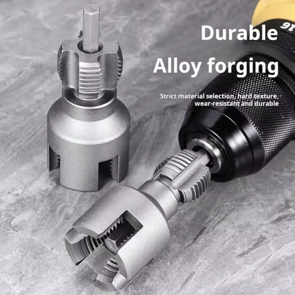 

DN15/20/25 Pipe Threading Tool Hex Shank Die Internal External Threads 1/2&3/4&1 INCH Water Pipes PPR PVC MPP Detachable