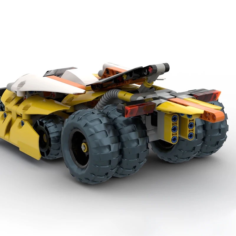 393ピース MOC サイバーレーシングカー テクニック ビルディングブロック DIY 未来型スポーツカーモデルキット 子供とコレクター向けのクリエイティブなおもちゃ