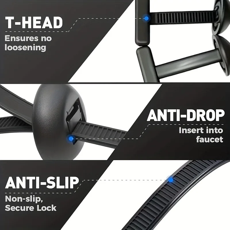 Self-locking Plastic Flanges Cable Ties Zip Nylon Tie Clamping Flanges Wrap Cable Fixed Fastener Clips Hose Fastening Reusable