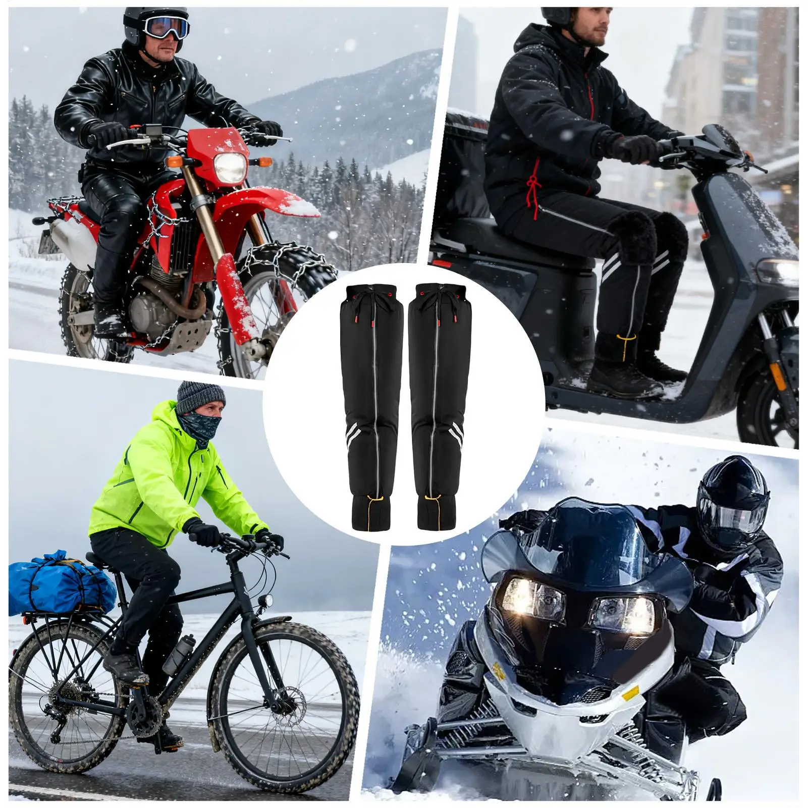 Motorcycle Knee Pads Thermal Knee Brace Windproof Leg Covers For Mountain Trails Highway Riding Track Racing Motorcycle Training
