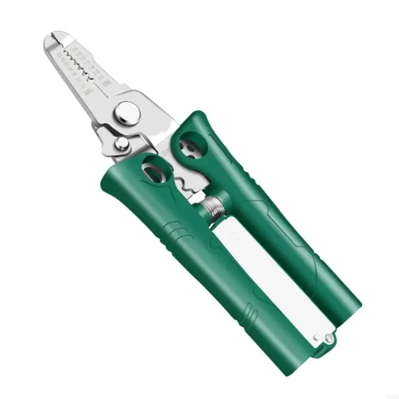 

Professional Electrician Tool 16 in 1 Wire Stripper Builts in Voltages Detectors NonInsulated Grip