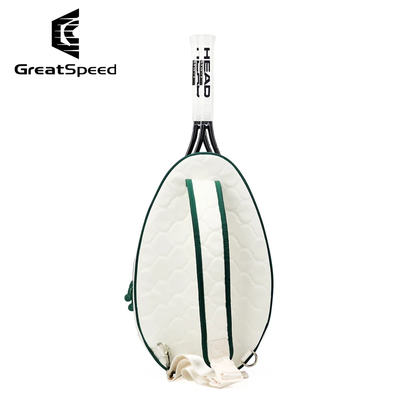 2025 Autumn Winter GreatSpeed Tennis Racquet Bag White Green Badminton Padel Pickleball Tennis Bags Unisex Teenager Shoulder Bag