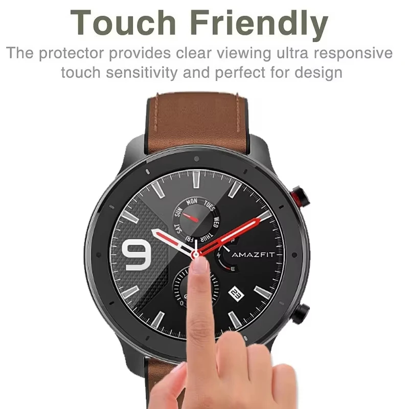 Tempered Glass For Amazfit GTR 47MM 42MM Full Cover Screen Protector For Huami Amazfit GTR Anti-scratch Film Watch Accessories image 5
