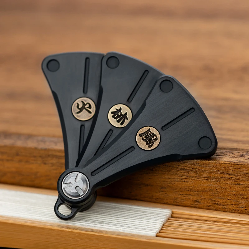 

EDC Zirconium Alloy Stainless Steel Push Slider Mechanical Intensive EDC Decompression Toys Tools