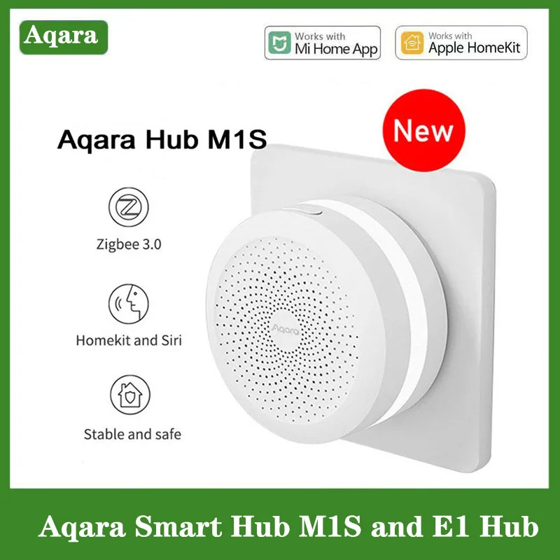 

Умный хаб Aqara M1S Gateway, беспроводной, Прямая поставка с завода, Zigbee 3,0, Wi-Fi, светодиодный ночник, дистанционное управление для приложения Xiaomi Mijia Homekit