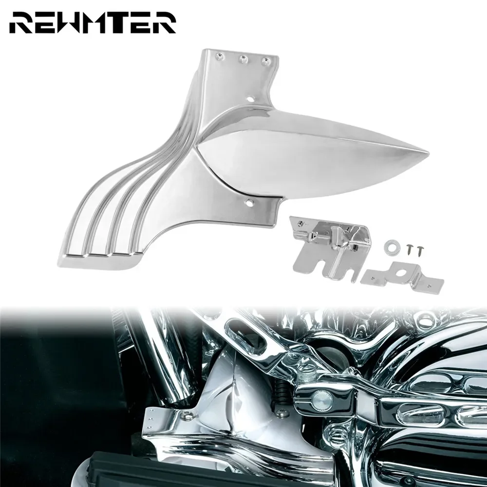 

Motorcycle Chrome Lower Front Frame Cover Plastic For Harley Touring Road King Tour Street Glide Electra Glide 91-23 Trike 09-23