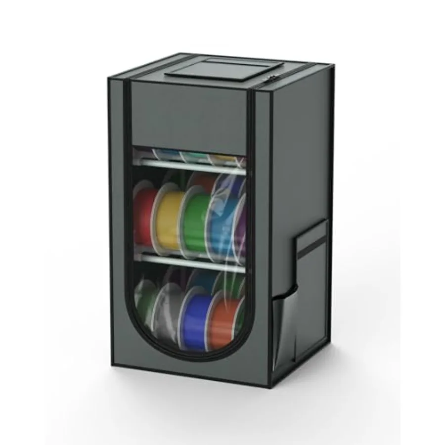 

3D Printer Filament Storage Box for Home/Workshop Use Hard Fiber Oxford Cloth Black Waterproof Dustproof for PLA/PETG/ABS/TPU/U