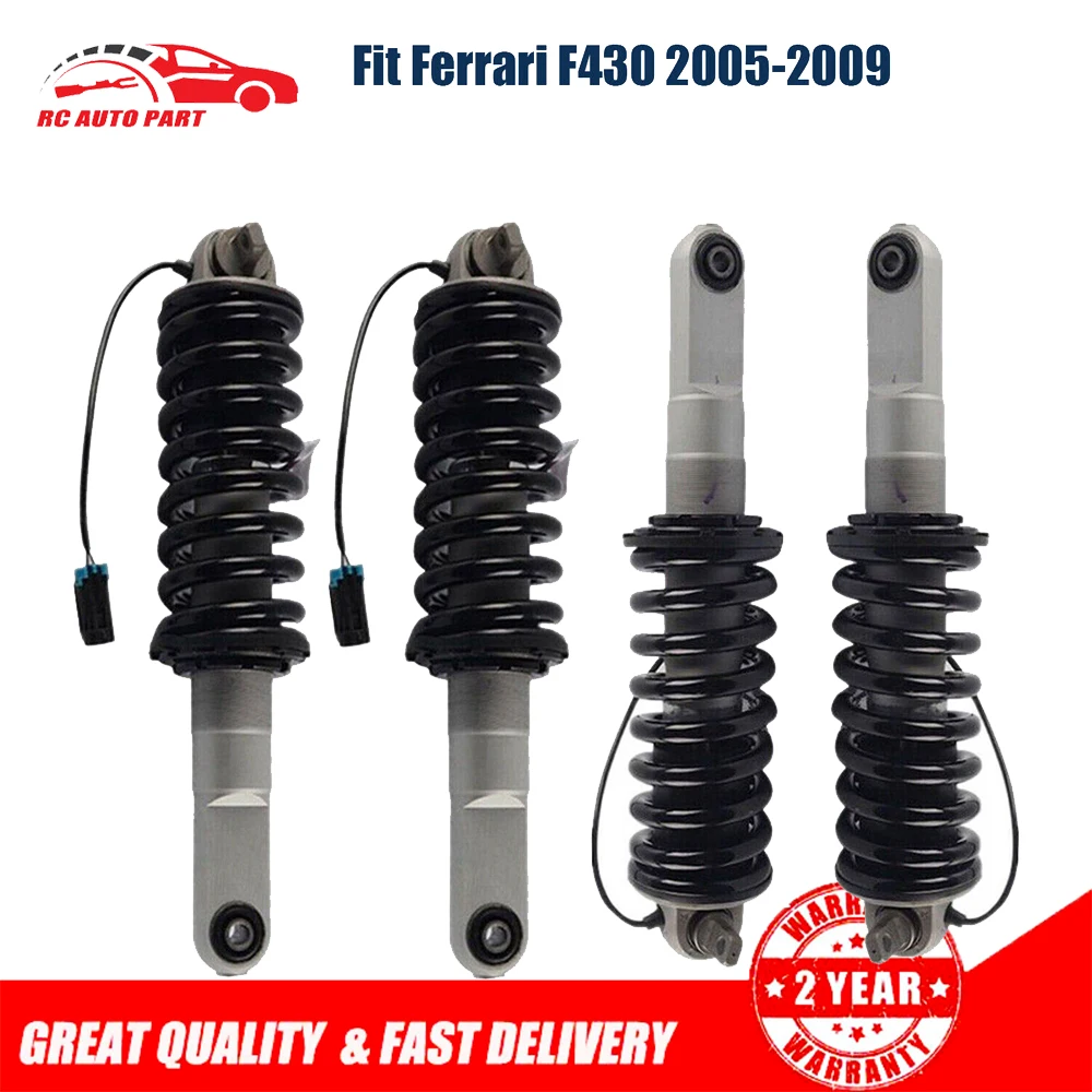 

4 Pcs Absorber Strut Assys Front Rear Magnetic Fit Ferrari F430 2005-2009 213396, 235232, 212543, 190677