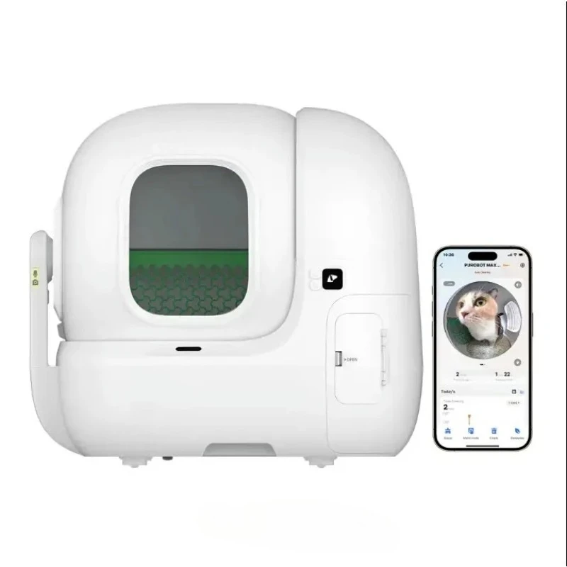 

Self Cleaning Cat Box with AI-Camera Semi 76L Odor Control