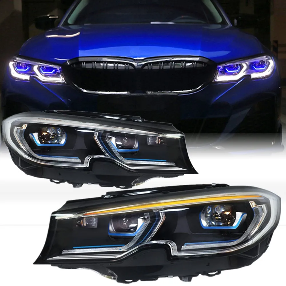 

2pc Car New Led Headlight For BMW G20 3 Series G28 2019 2020 2021 Accessories Front Auxiliary DRL Turn Signal Light Assembly