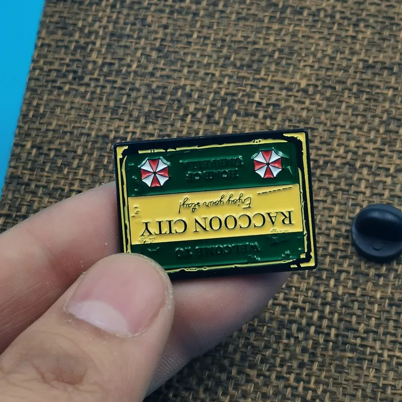 Welcome To Raccoon City Enamel Pins Home of Umbrella Metal Brooch Badge Enamel Pin Jewelly Gift Clothes Backpack Decor view 5