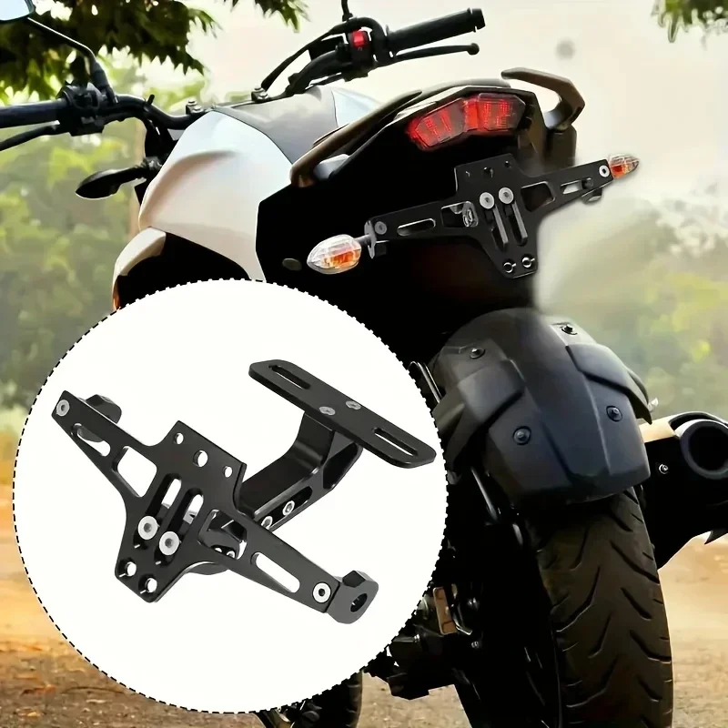 

Motorcycle Rear License Plate Mount Holder Aluminum Alloy Bracket Motorcycle Universal Accessories Motorcycle Modification Parts