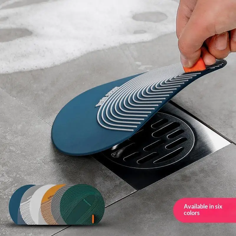 Silicone Floor Drain Cover Anti Odor Hair Catcher Anti Clogging For Bathroom Kitchen Shower Multiple Color Options