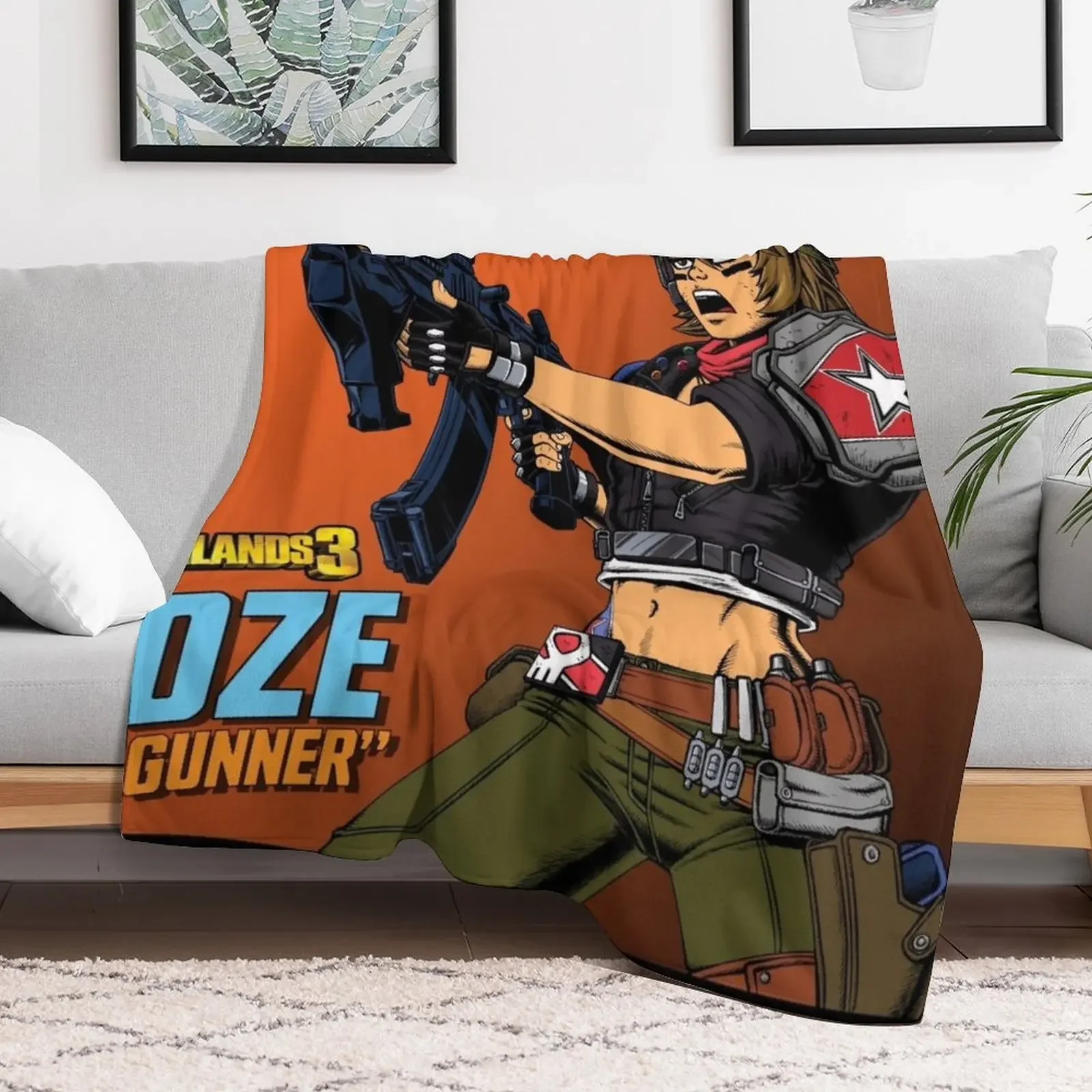 Moze the Gunner Throw Blanket For Baby for sofa Bed covers Blankets