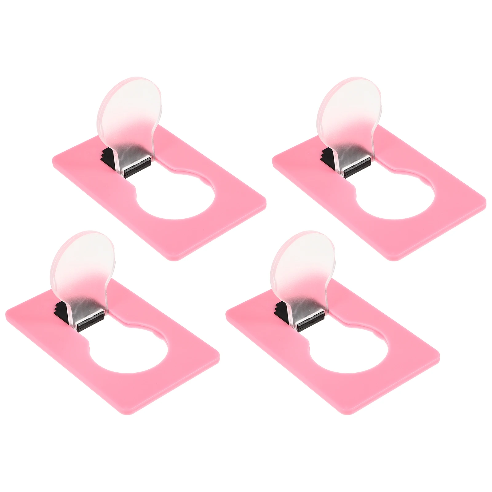 4 Pcs LED Card Light Handbag Mini Night Lights for Korean Version Abs Purse Decoration
