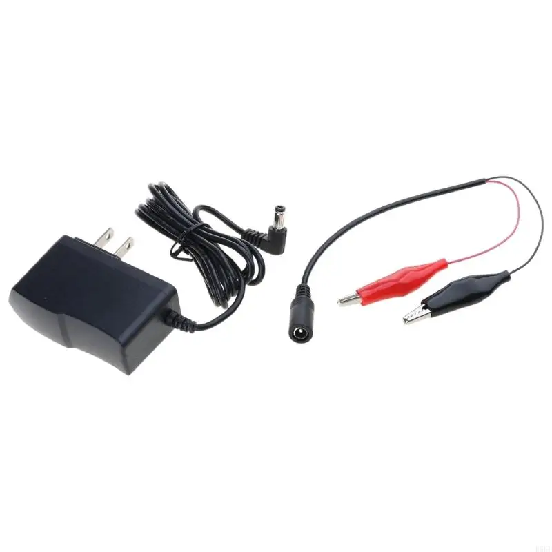 E56B 100-240V to for DC 4.5V 1A 5.5x2.5mm Power Supply Adapter with Clip Cable for
