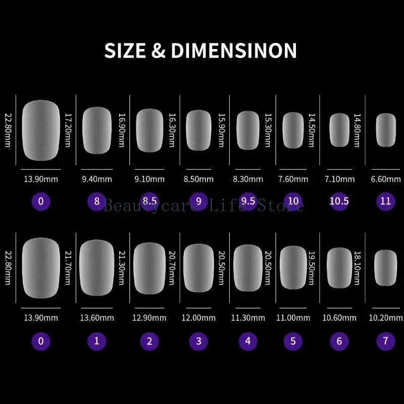 652c 420pc 무광택 네일 팁 확장 시스템 전체 커버 가짜 네일 소프트 X 조각 아몬드 풀 커버 네일 팁에 프레스