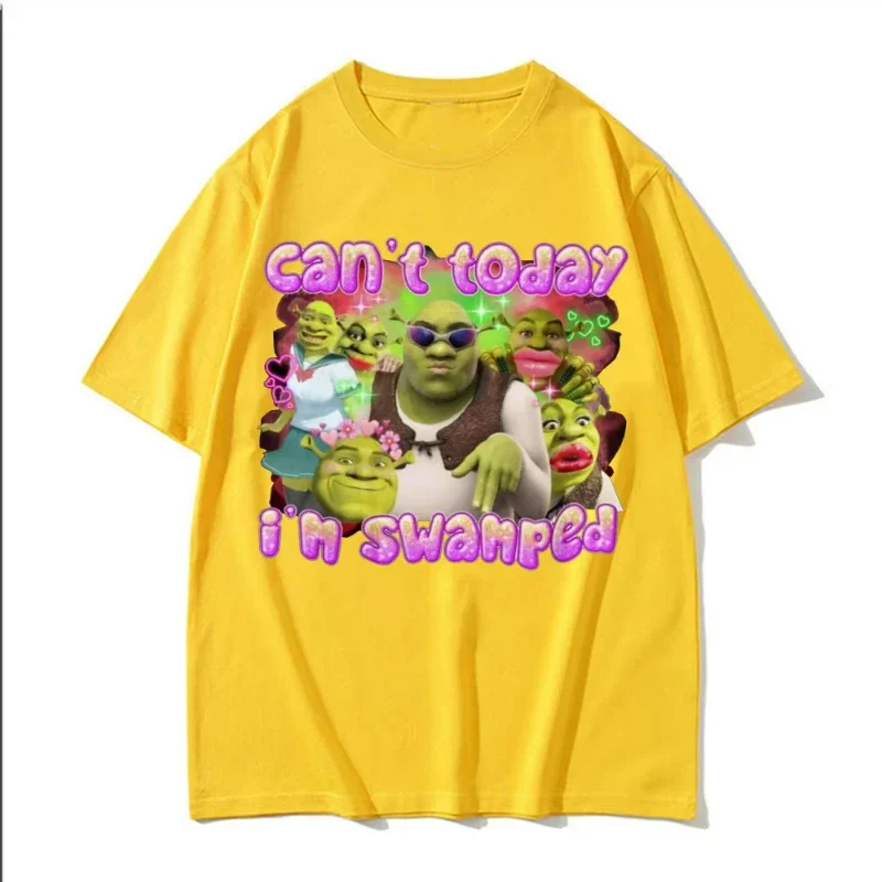 لا أستطيع اليوم أنا مستنقع ميمي تي شيرت ملابس نسائية موضة الهيب هوب الصيف تي شيرت غير رسمي #6