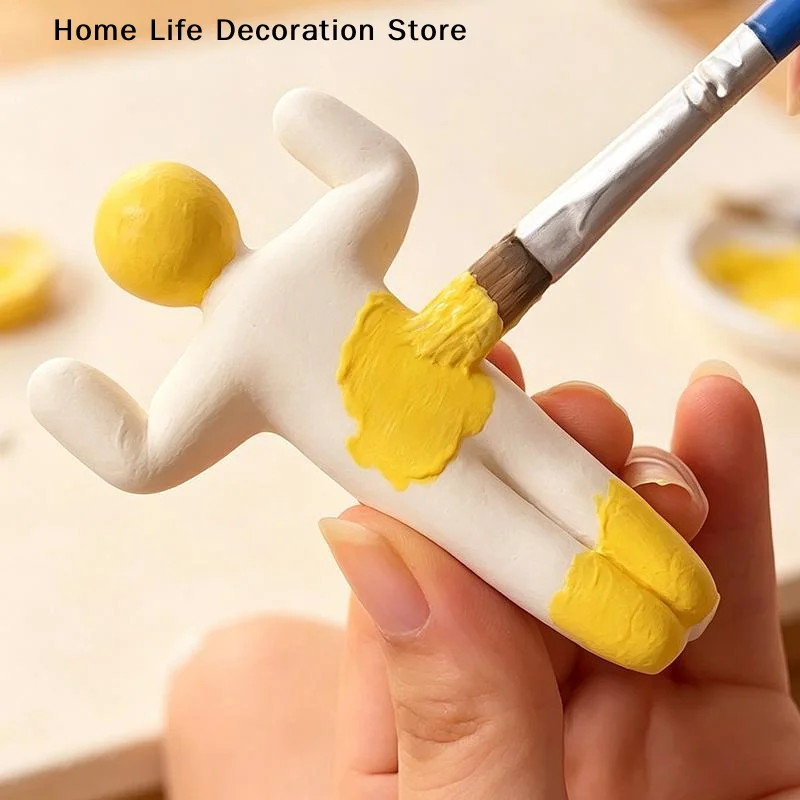 Blank DIY Paintable Human Figurines Set,3D Print Blank Model Multiple Poses Hide Seek Desktop Decor For Art Craft Painting Gift