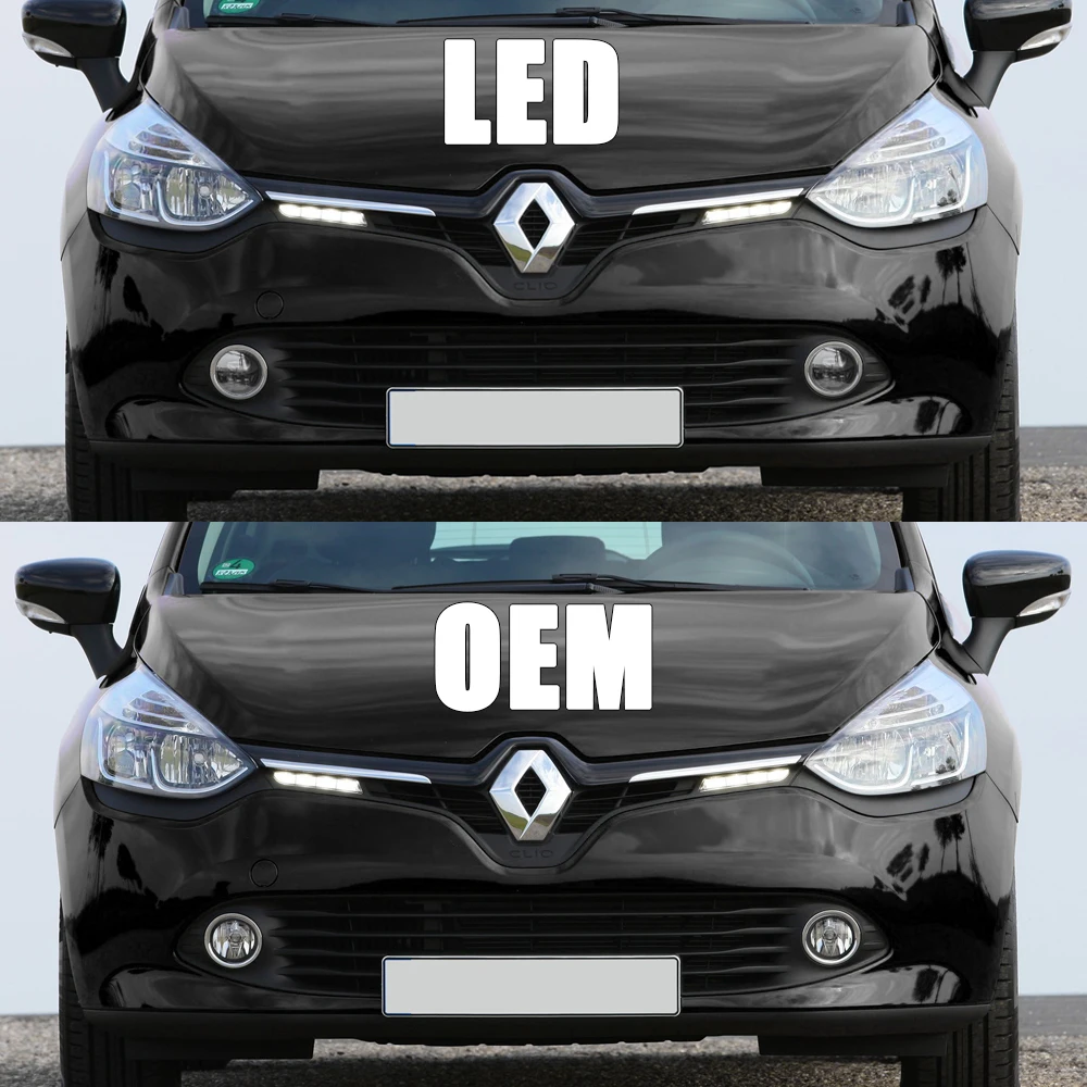 E9 LED Fog Lamp For Renault Clio IV Megane Captur Kadjar Scenic Logan Sandero Trafic Kangoo 2002-2019 H11 Front Bumper Lights