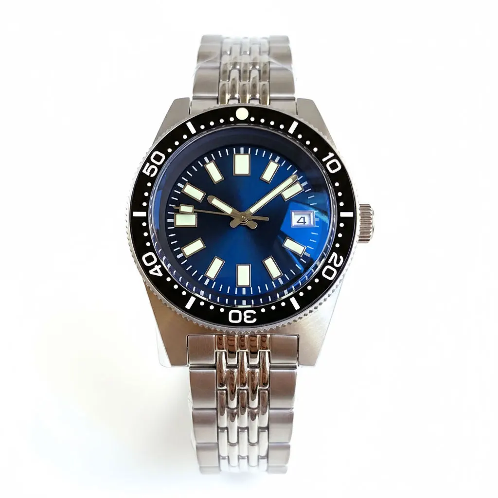 Customized Sapphire Glass Automatic Mechanical Diver Men Watch