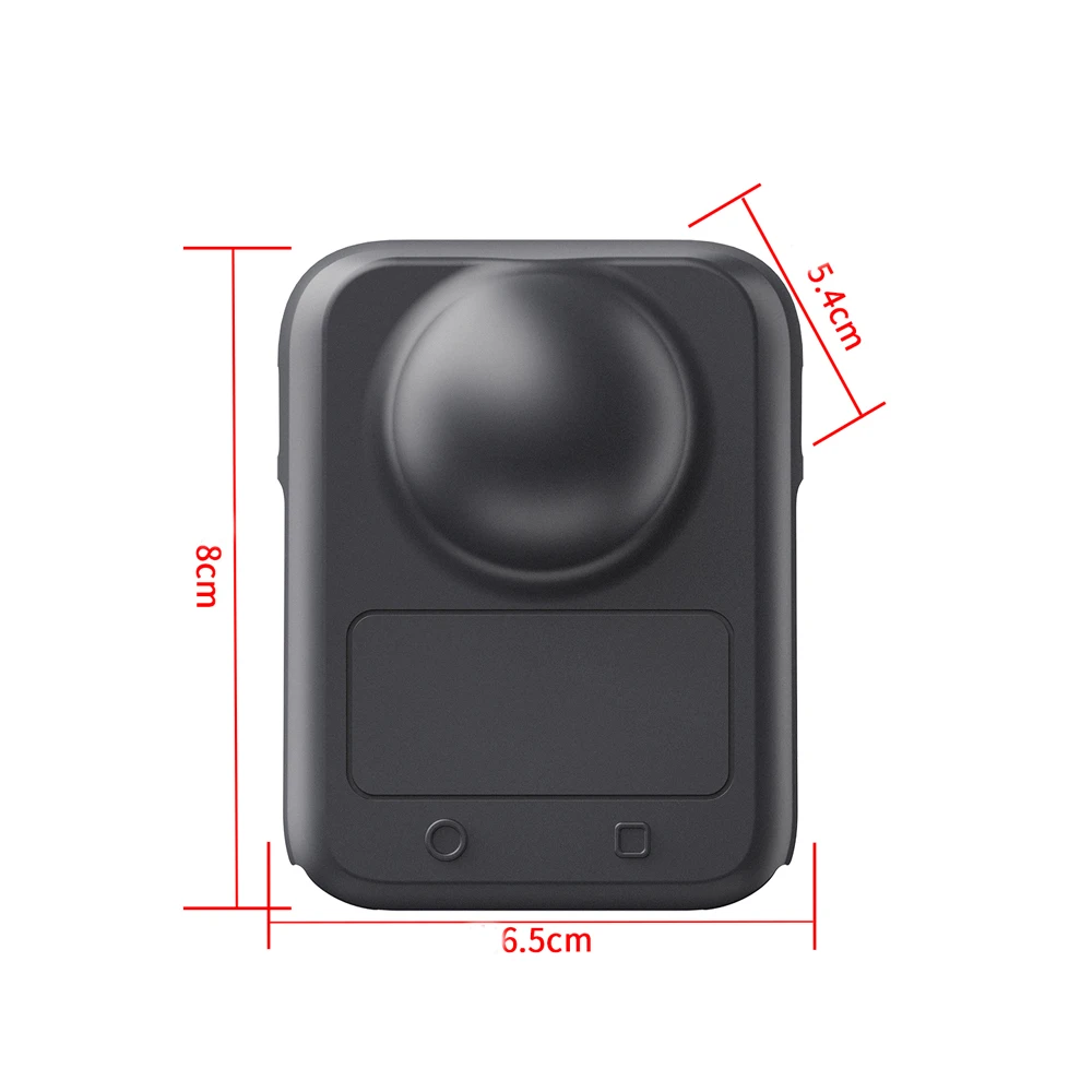 

Battery Side Open Silicone Sleeve for DJI OSMO 360 Soft Protective Case All-Round Action Camera Protection Accessories Black