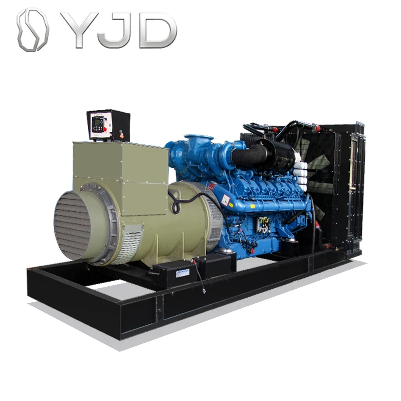 Open-Shelf Diesel Generator Sets One-Button Start High Power 50/60Hz Frequency Cutom Hotel Fire Backup Power 1800 RPM Water