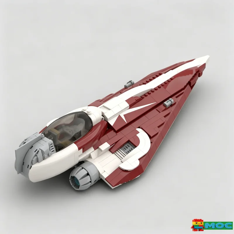 709 Parts Starfighter Custom Creative MOC Sci-Fi Spacecraft Model DIY Educational Assembly Toy Birthday Popular Gifts For Boys