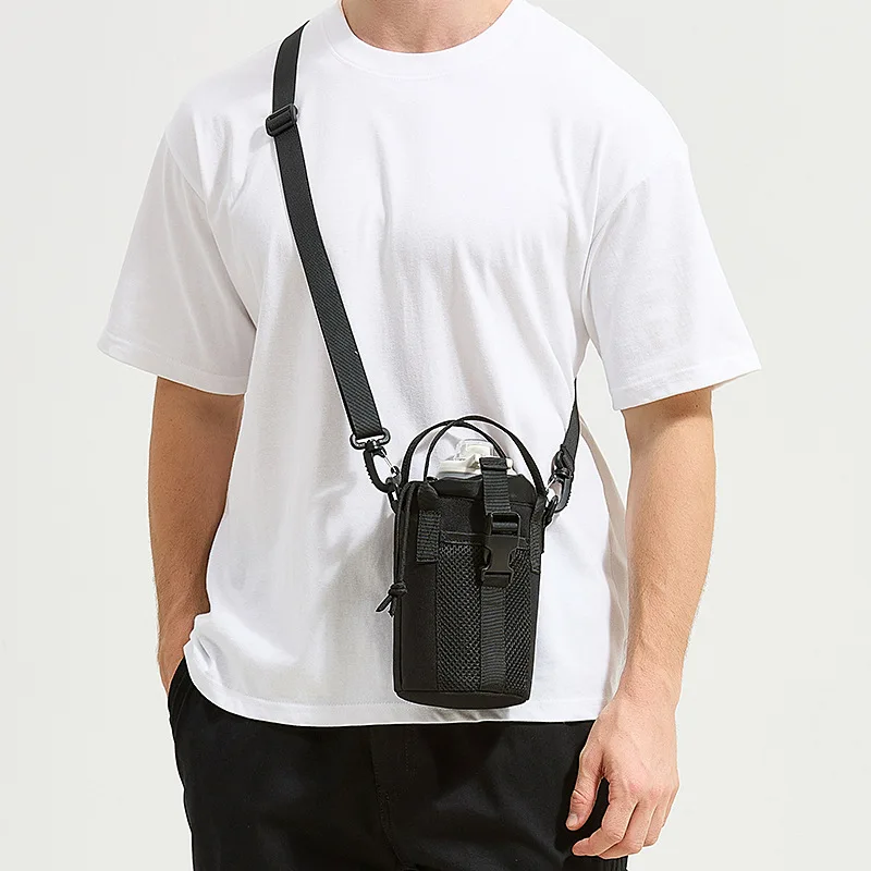 

Men's and women's crossbody bags, multi-functional portable water bottle cup covers, outdoor sports crossbody cycling bags