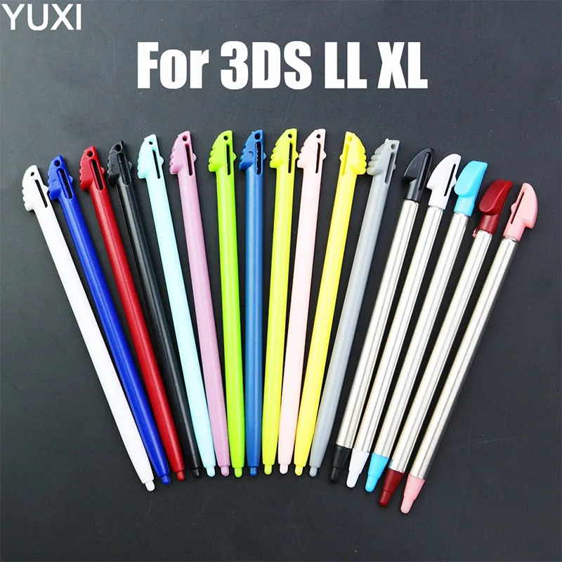 

YUXI 1PC Plastic Stylus Screen Metal Telescopic Touch Pen For 3DS LL XL 3DSLL 3DSXL Game Console Accessories