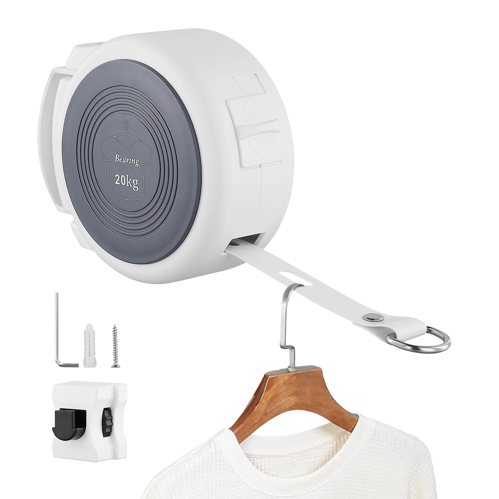 

Invisible Clothesline, Indoor Balcony, Outdoor Household Bathroom, Bathroom, Rotating Retractable Clothesline, Hole Clothesline