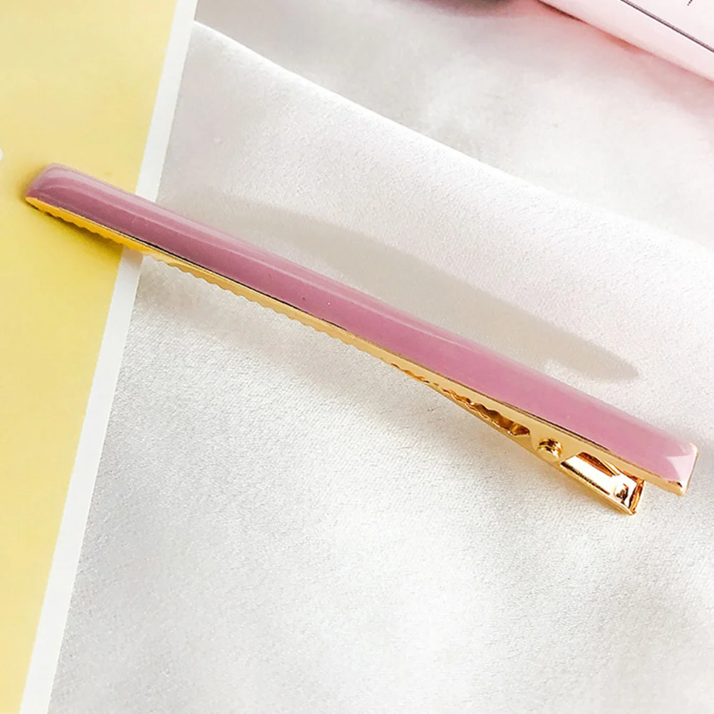 

5pcs Colorful One-Word Clips Durable Alloy Hair Accessories Women Bobby Pins Korean Style Decorative Travel Outing Hairstyle
