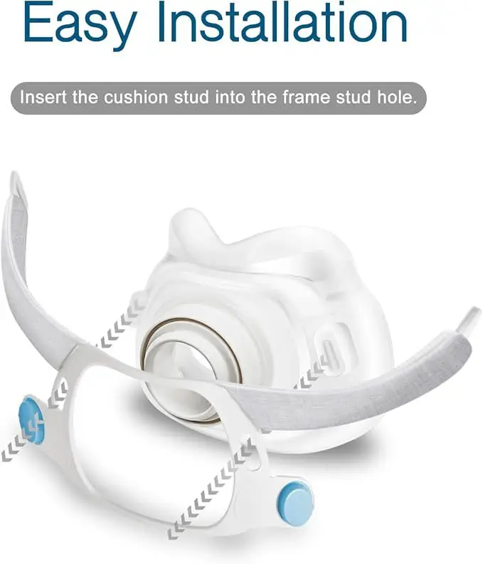Compatible AirFit F40 Full Face Mask Replacement Cushion Soft Silicone Seal Cushion CPAP Respirator Mask Accessory M/L