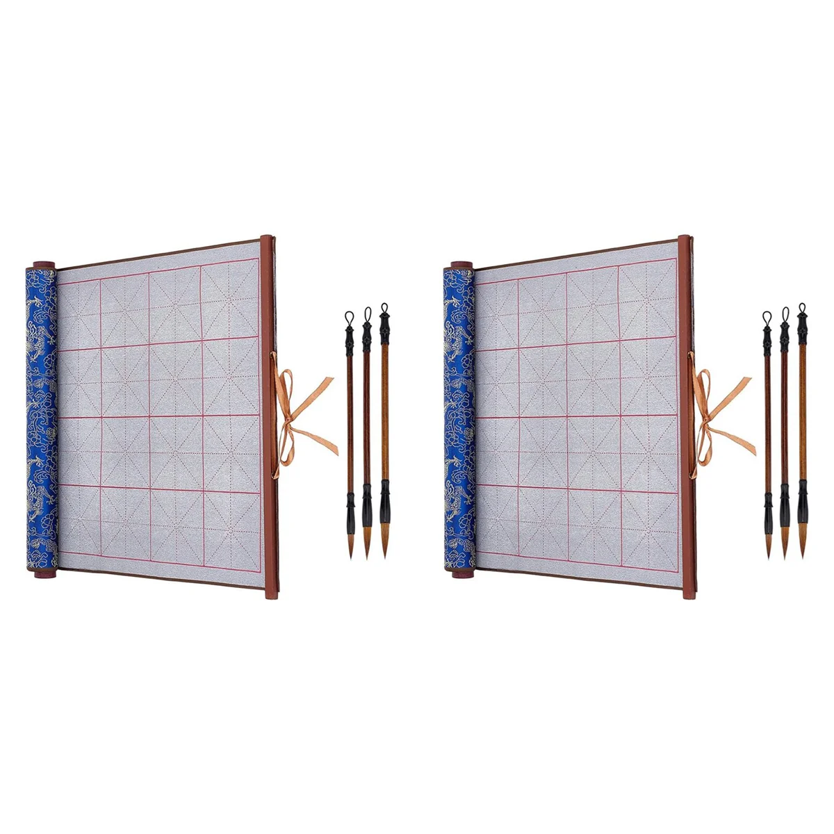 Reusable Water Writing Magic Cloth Inkless Chinese Calligraphy Set Of 6 Traditional Calligraphy Writing Brush Pens Set 1