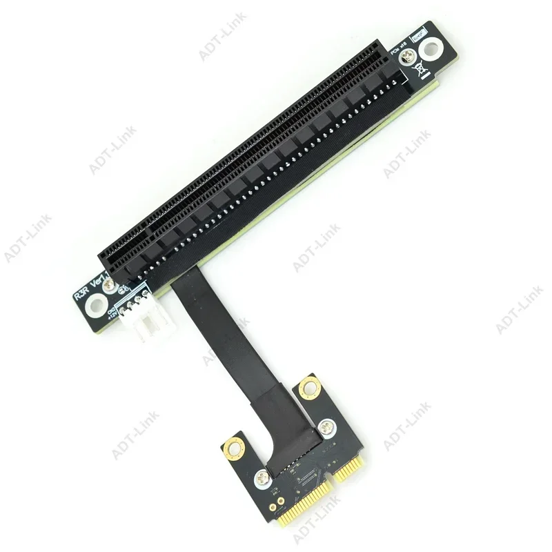 ADT-Link Mini-PCIe to x16 Riser Cable Wireless Wifi Network Card PCI-E x16 Extension Video Graphics Card mPCI-e Extender Adapter