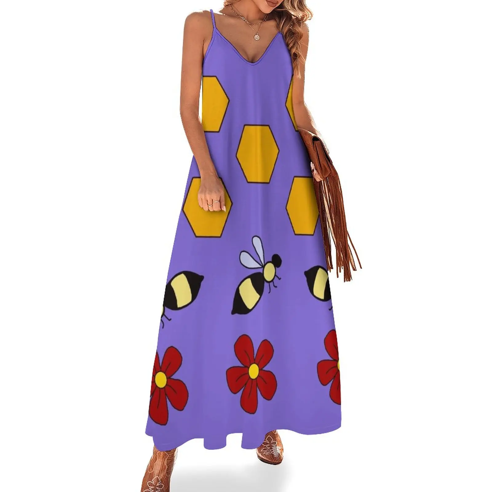 

Miss Frizzle In a Beehive The Magic School Bus Sleeveless Dress Dress women Women's summer dress