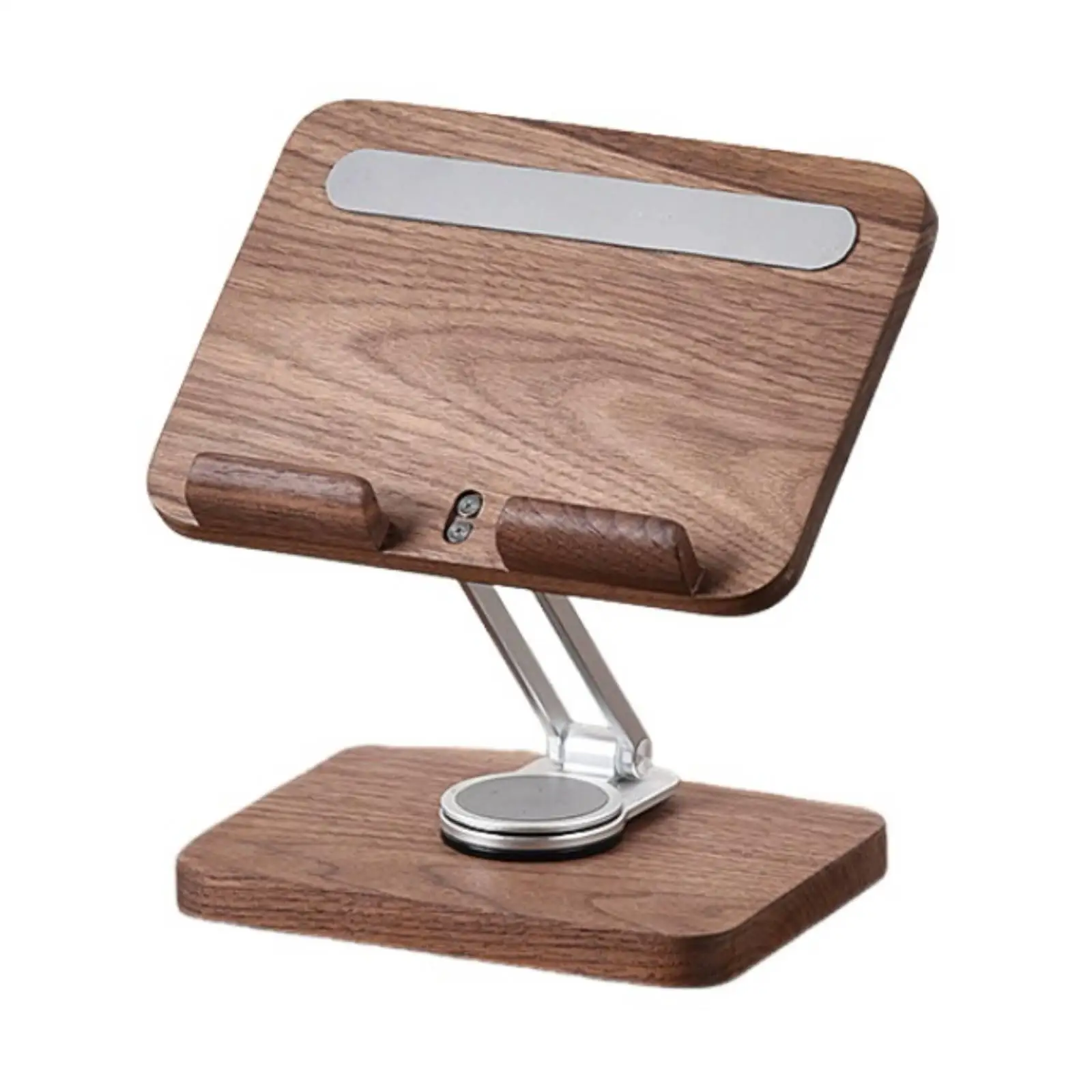 Foldable Tablet Stand Holder Adjustable Desktop Phone Stand for Reading Watching with Metal Support Arms