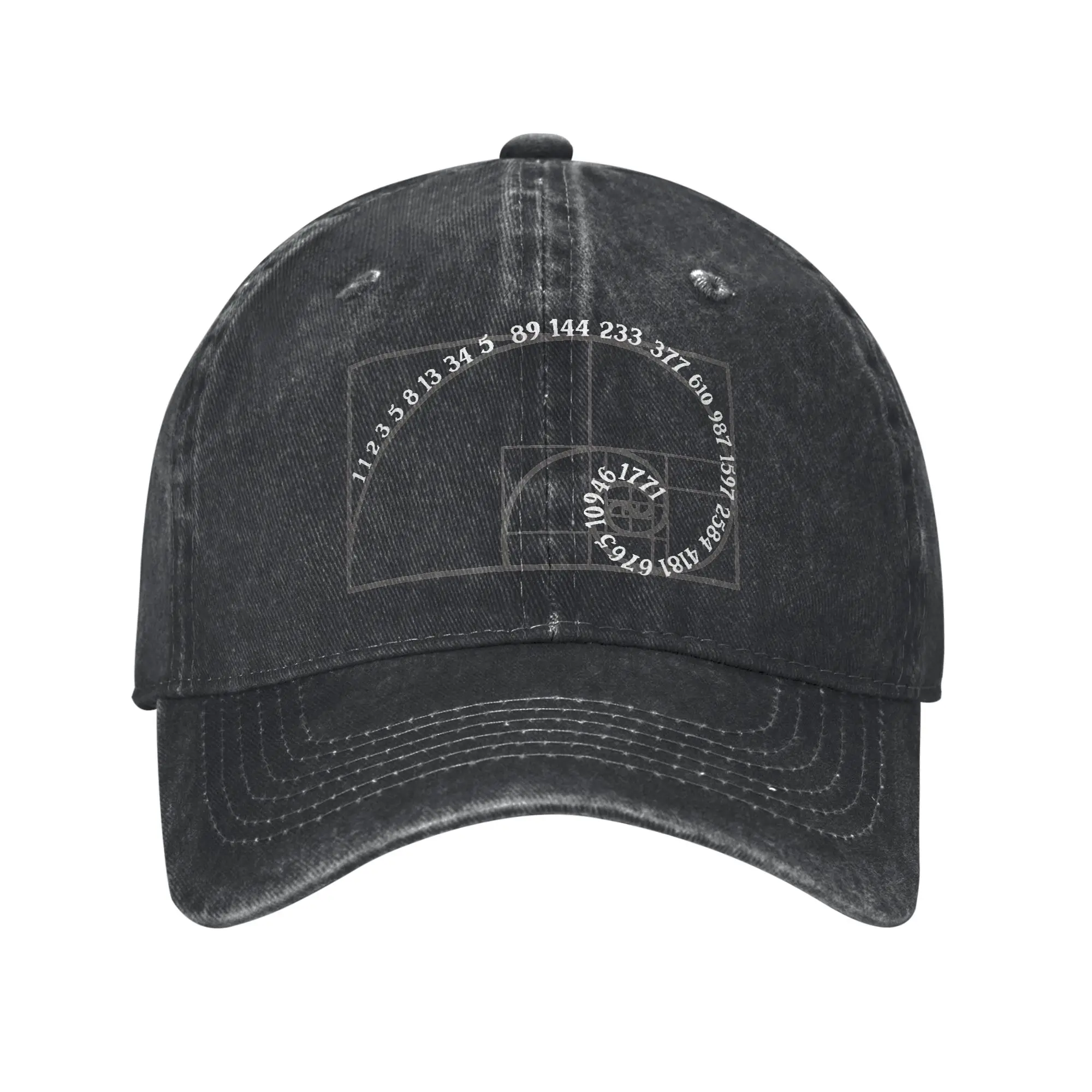 Fibonacci Golden Ratio Unisex Baseball Caps Geek Math Distressed Washed Hats Cap Vintage Outdoor Unstructured Soft Headwear