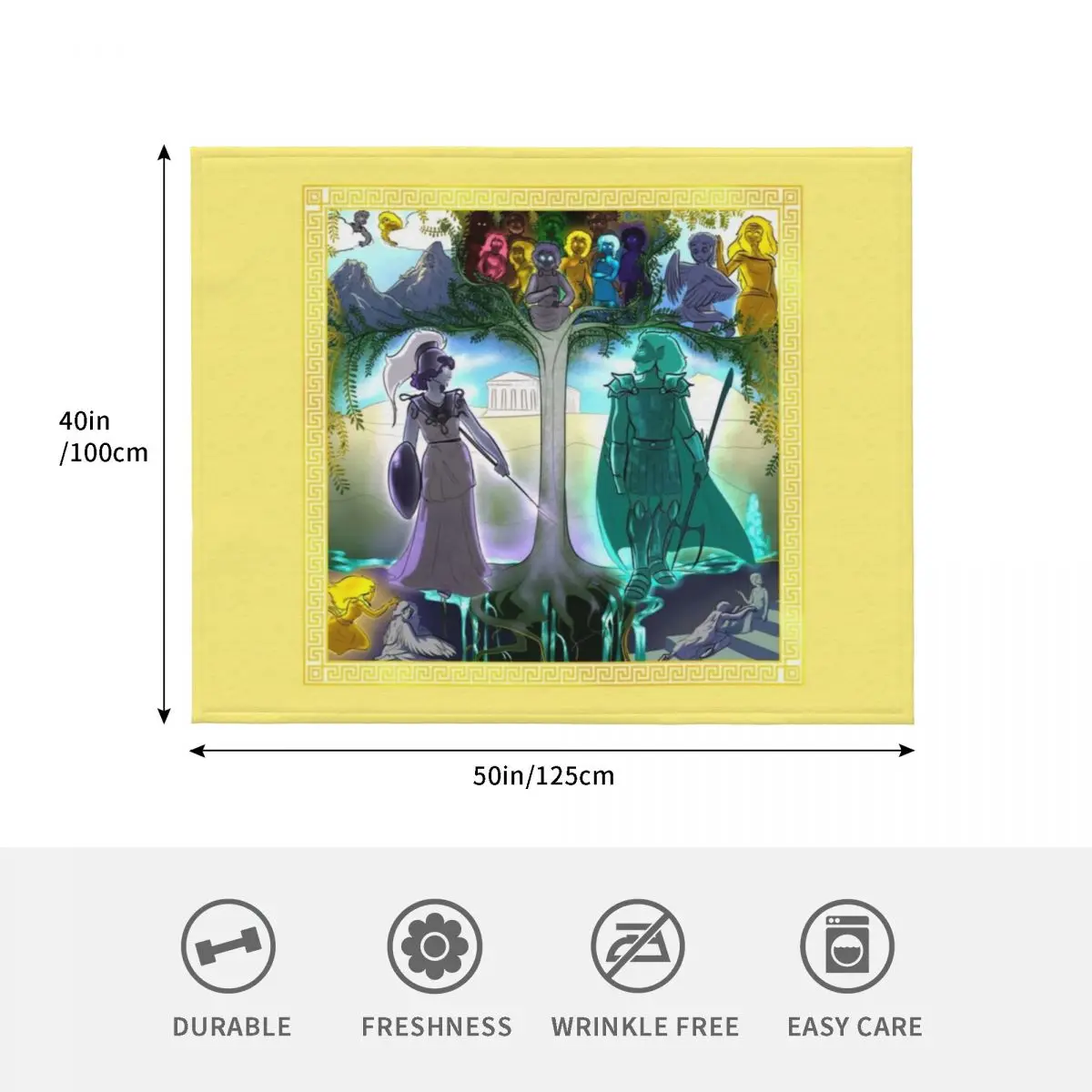 Athena's Tapestry Throw Blanket christmas gifts Vintage Flannels Moving Luxury Designer Thin Blankets 4