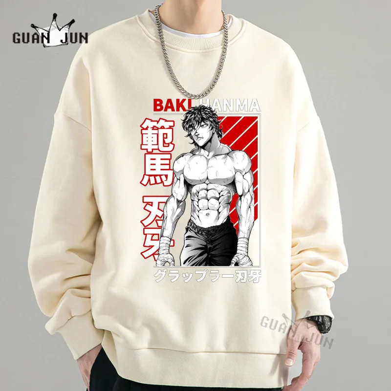 

Baki Hanma Anime Manga The Grappler Retro Graphics Print Hoodie Men Women Autumn Spring New Sportswear Harajuku Sweatshirts