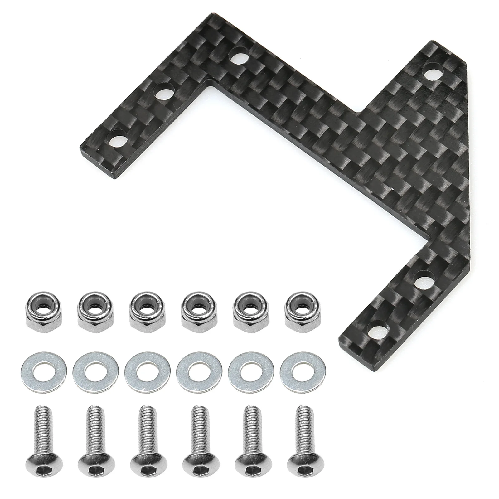 Carbon Fiber Three-point Fixed Reinforcement Servo Seat for TAMIYA CC01 RC Car Upgrade OP Accessories Parts