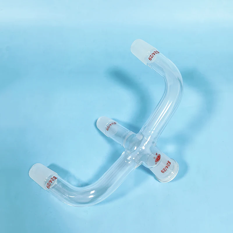 

CHANGYUAN Vacuum trigeminal tube, Trigeminal dovetail takeover, Three-way distillation receiving tube, Borosilicate glass