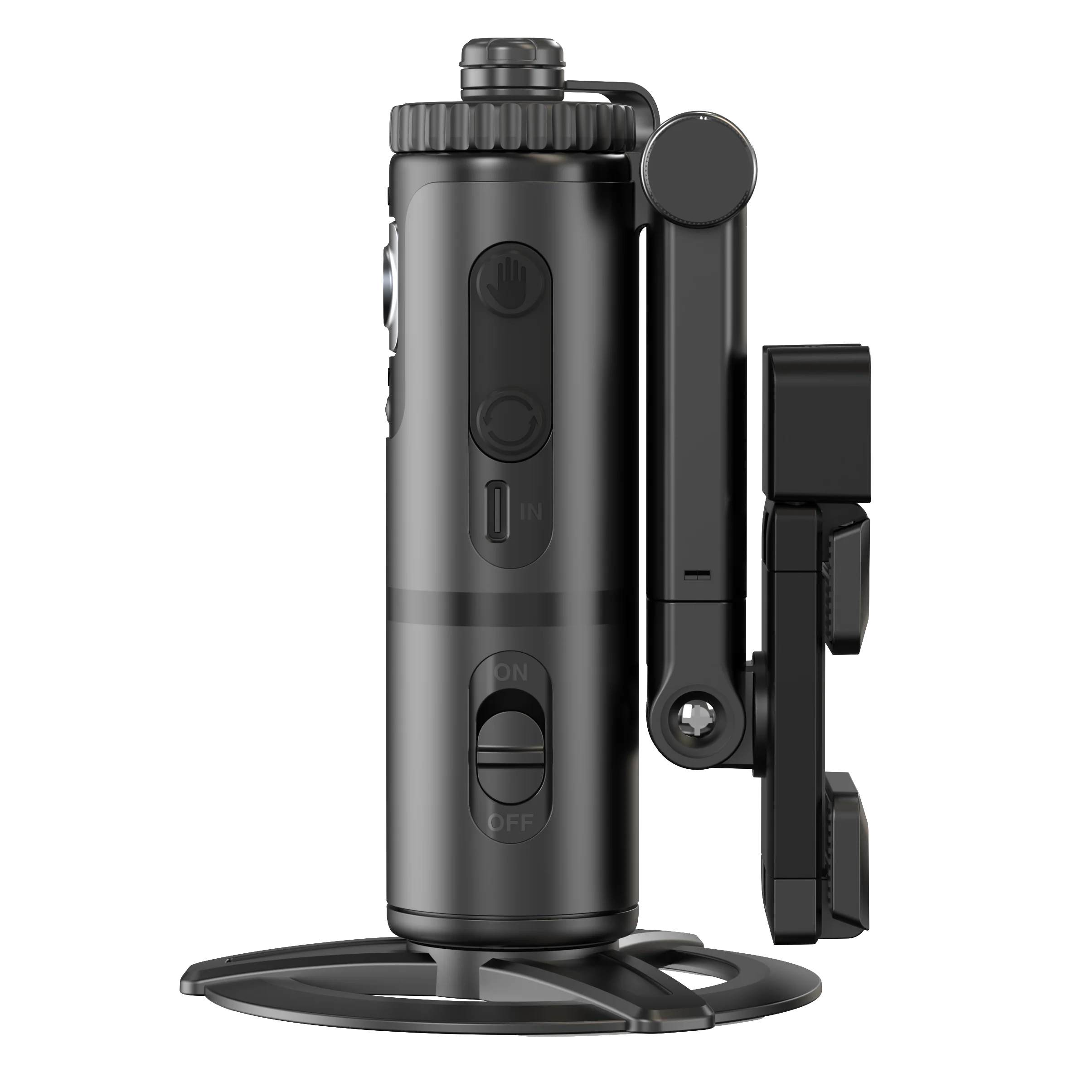 

High Quality AI Face Tracking Smart Gimbal Stabilizer 360 All Directions Rotation Desktop Selfie Stand Remote Control Fill Light